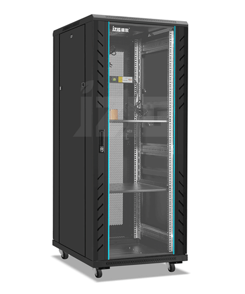 玻璃門(mén)800寬32U網(wǎng)絡(luò)機(jī)柜